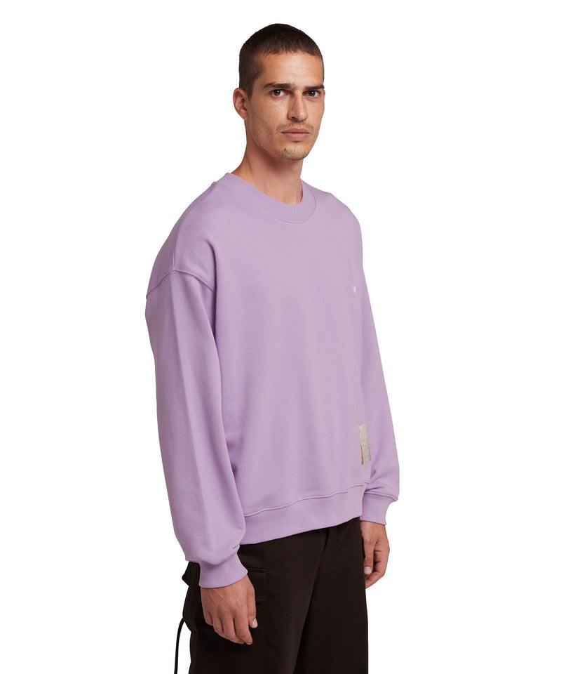 Purple MSGM Fantastic Green Inverse Series Organic Cotton Sweatshirt | USA_MSGM76206