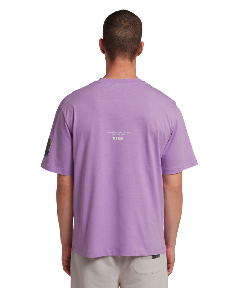 Purple MSGM Fantastic Green Inverse Series Organic Jersey Cotton | USA_MSGM95829