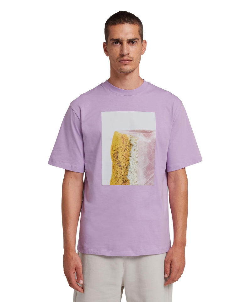 Purple MSGM Fantastic Green Inverse Series Organic Jersey Cotton | USA_MSGM11842