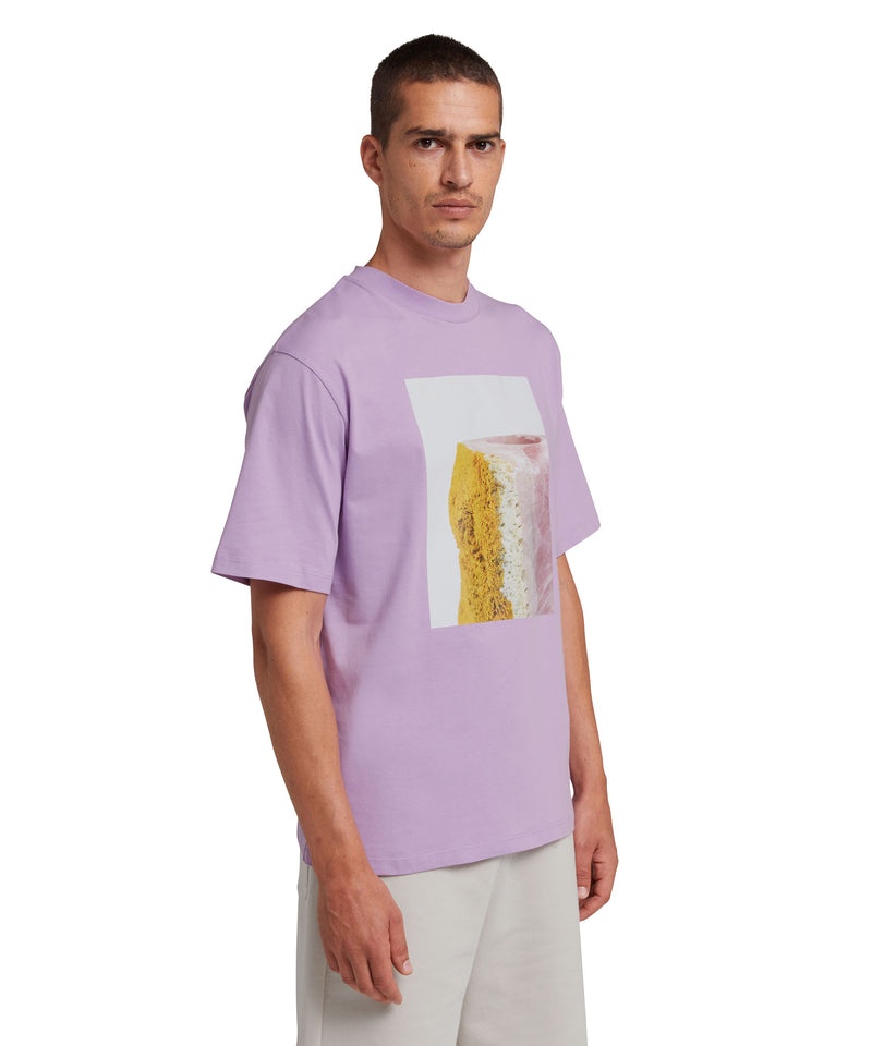 Purple MSGM Fantastic Green Inverse Series Organic Jersey Cotton | USA_MSGM11842