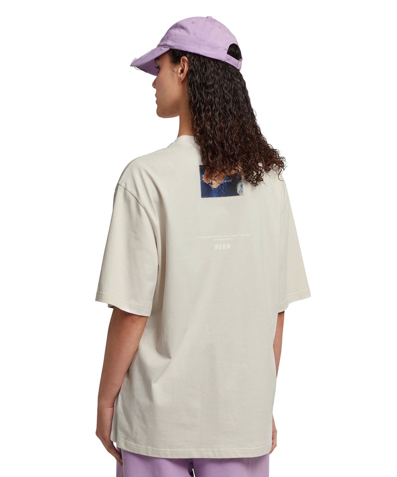 Purple MSGM Gabardine Cotton Baseball Cap With Distressed Effect And Embroidered Label | USA_MSGM15691