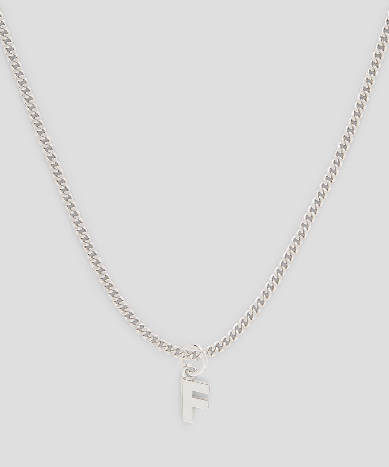 Silver MSGM Brass letter F charm | USA_MSGM97694