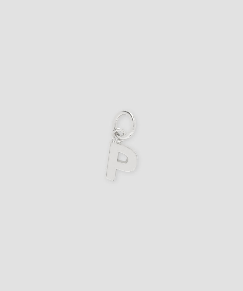 Silver MSGM Brass letter P charm | USA_MSGM33949