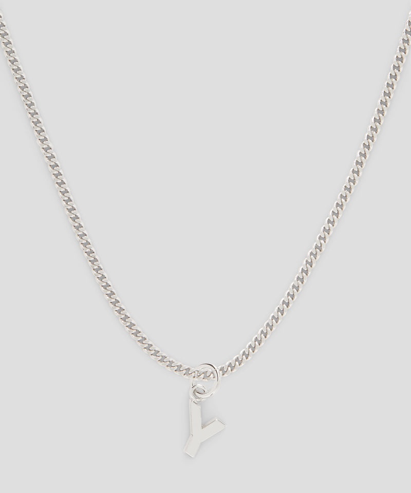 Silver MSGM Brass letter Y charm | USA_MSGM69239