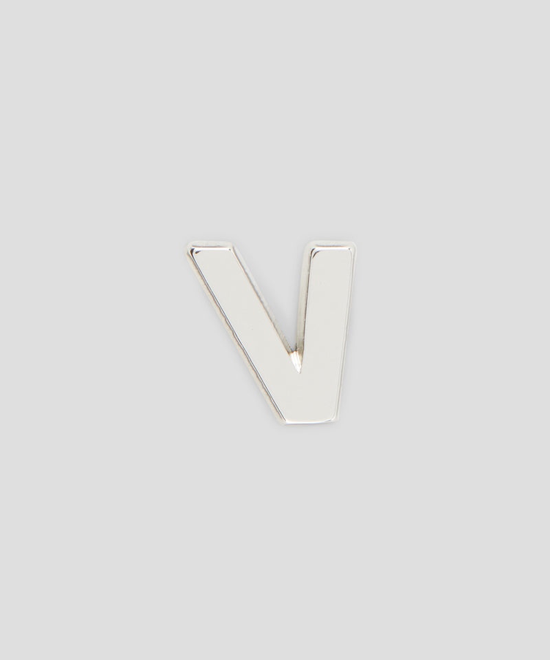 Silver MSGM Single brass V charm | USA_MSGM46659