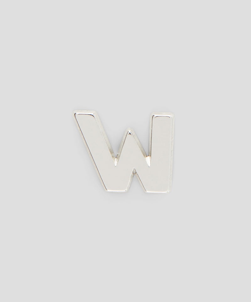 Silver MSGM Single brass W charm | USA_MSGM96072