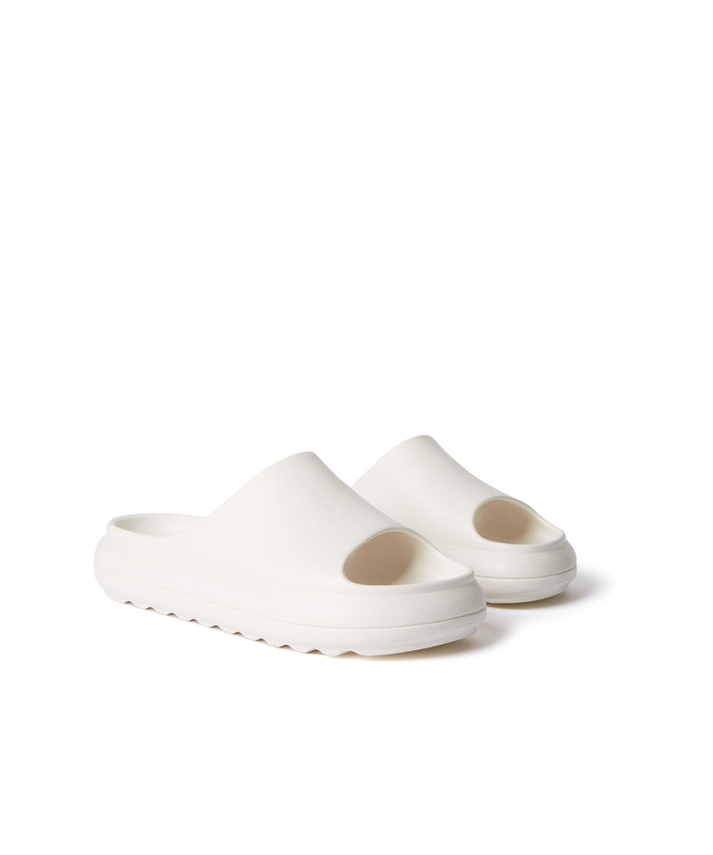 White MSGM Chunky Ocean Club Pool Slides | USA_MSGM77641