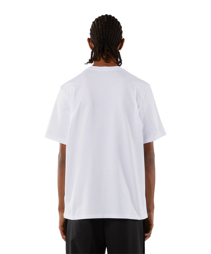 White MSGM Cotton Box Logo | USA_MSGM58532