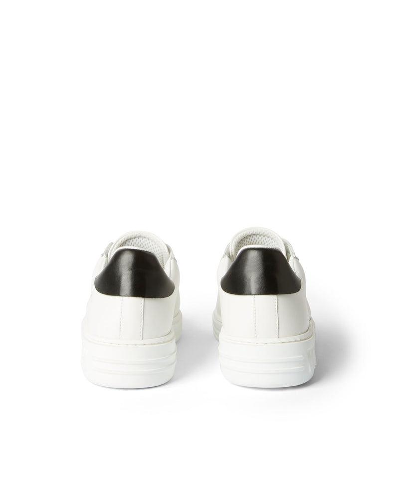 White MSGM Iconic Sneakers With Cursive Logo | USA_MSGM64850