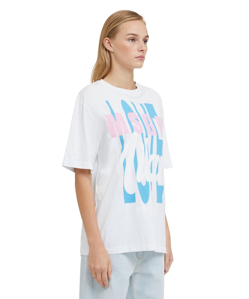 White MSGM Msgm Love Milano Graphic | USA_MSGM13948