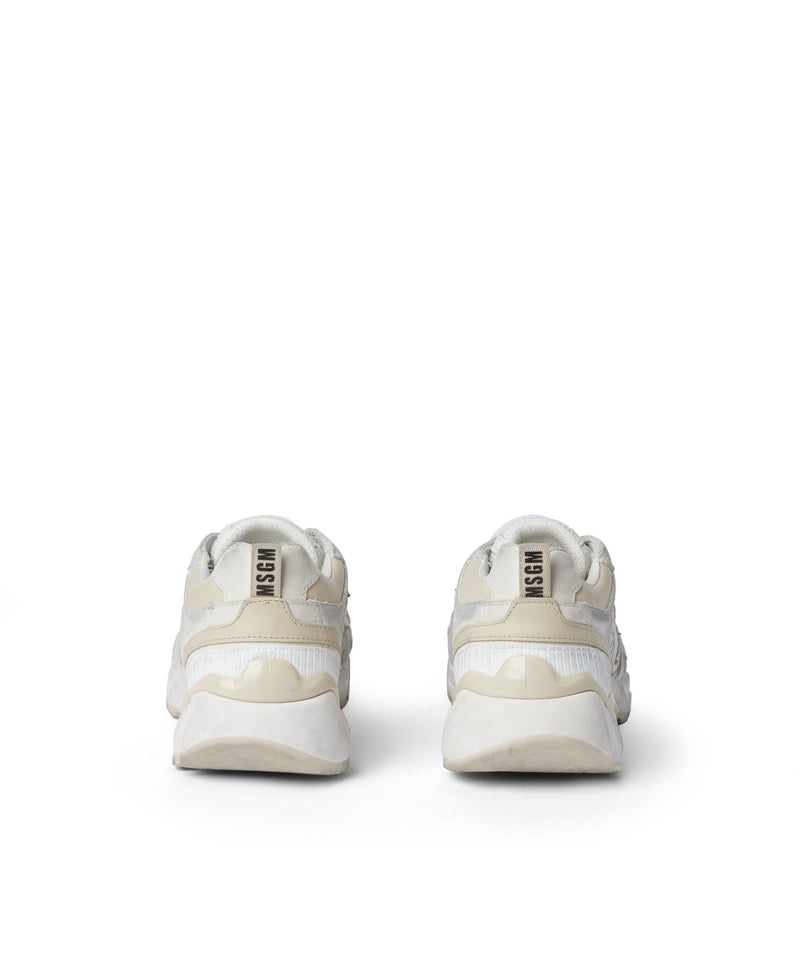 White MSGM Vulcano Sneakers | USA_MSGM91025