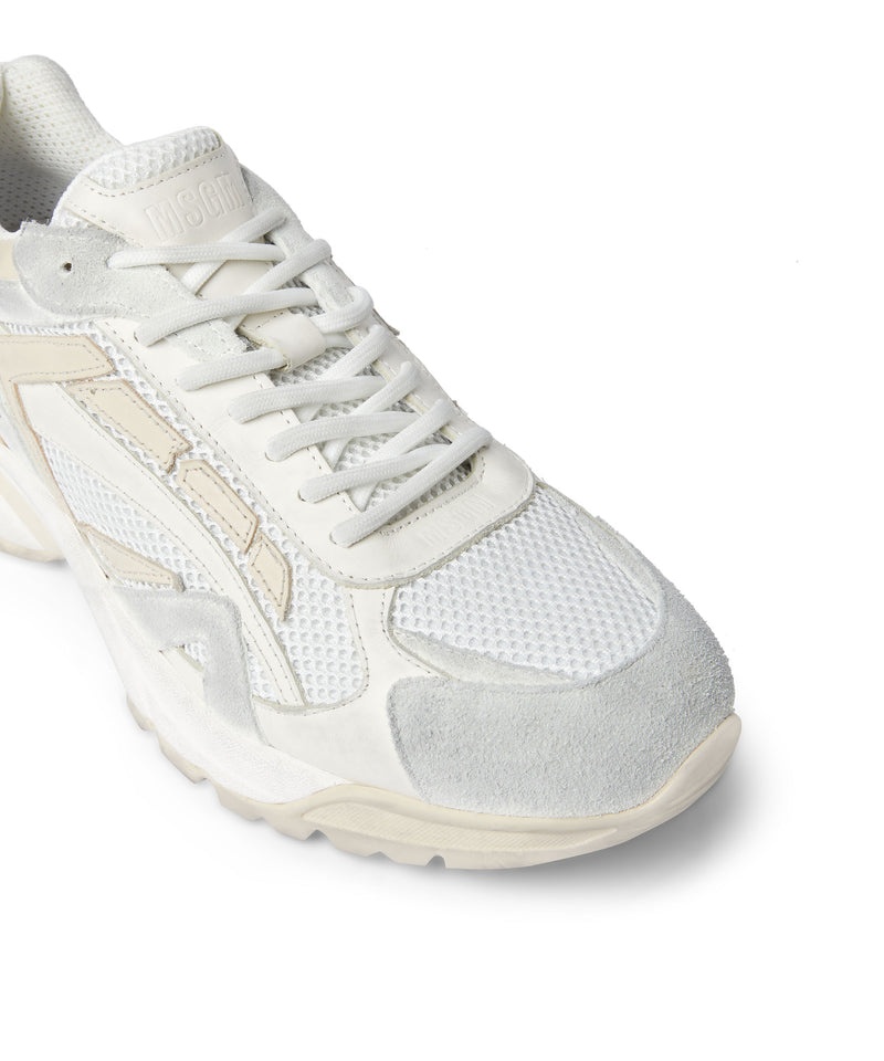 White MSGM Vulcano Sneakers | USA_MSGM91025