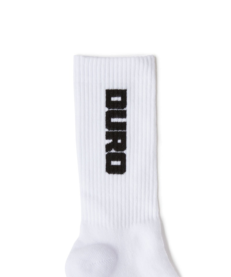 White / Black MSGM Socks With Jacquard Duro Graphic | USA_MSGM46886