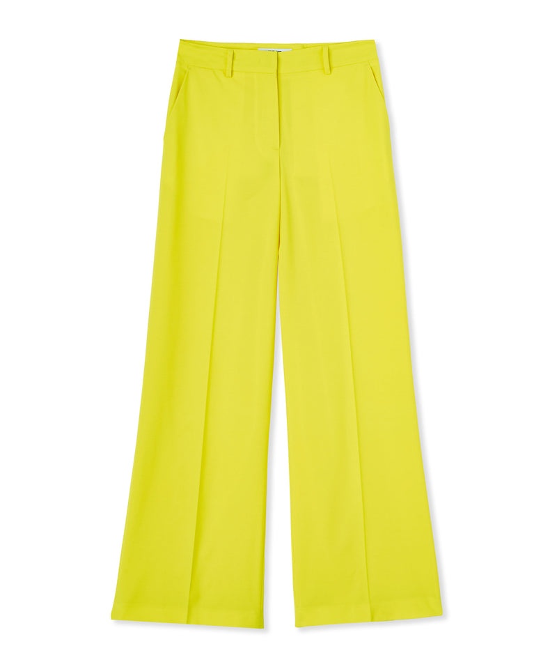 Yellow MSGM Fresh Wool Roomy Pants | USA_MSGM11446